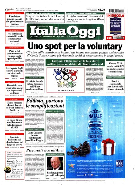 Italia oggi : quotidiano di economia finanza e politica